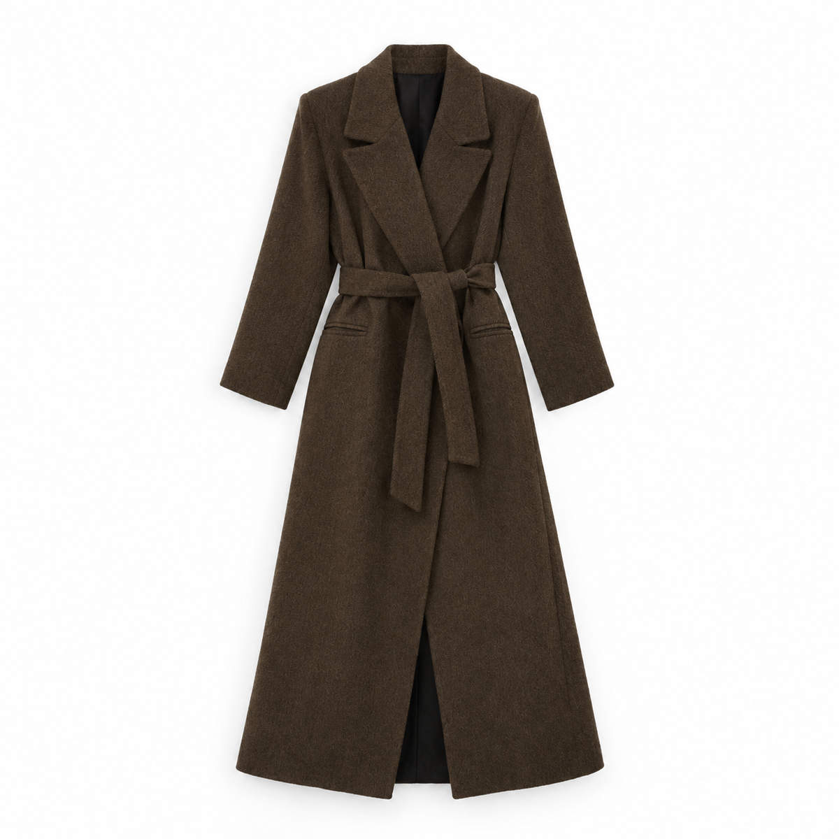 The Florence Belted Tailored Coat - Mocha - New main
