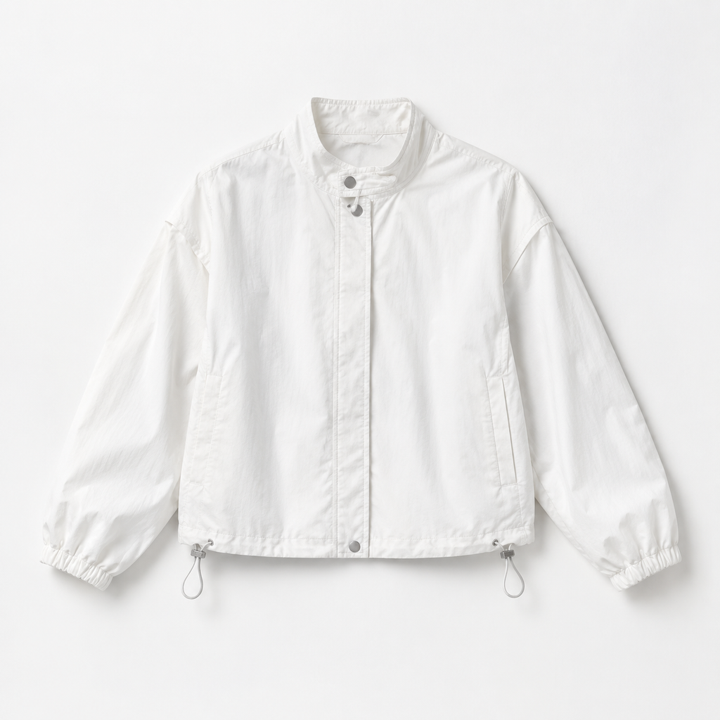 The Agnes Stand-Collar Short Jacket - 白色 - New main
