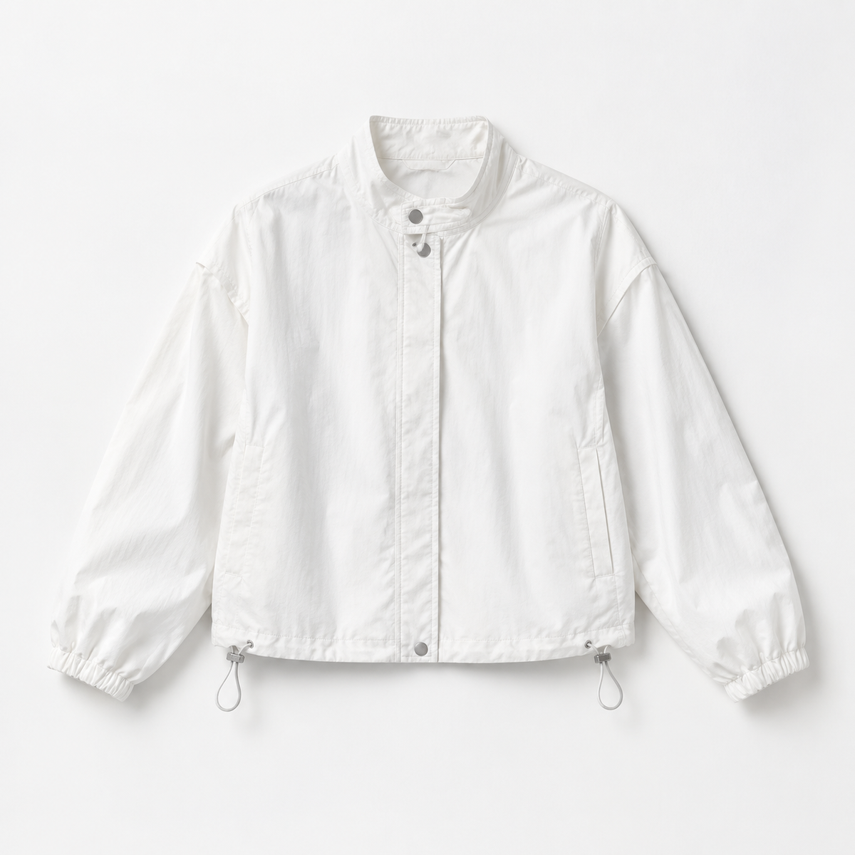 The Agnes Stand-Collar Short Jacket - 白色 - New main
