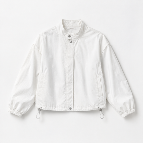 The Agnes Stand-Collar Short Jacket - 白色 - New main